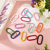 10Pcs Alloy Spring Gate Rings FIND-TA0009-25C-7