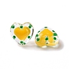 Glass Heart Beads GLAA-D005-01E-3