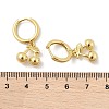 Brass Cherry Hoop Earrings EJEW-M077-19G-02-5