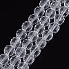 Transparent Glass Bead Strands GLAA-R095-8mm-15-1