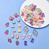 50Pcsc 10 Styles Translucent Resin Cabochons CRES-YW0001-29-3