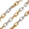 Two Tone 304 Stainless Steel Cable Chains CHS-K018-46GP-1