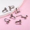 Tarnish Resistant 304 Stainless Steel Clip-on Earring Settings STAS-Q227-01-5