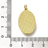 Brass Pave Shell Birth Flower Pendants FIND-I040-04E-3