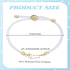 1pc Adjustable Nylon Cord Slider Bracelets for Women BJEW-LP0001-33T-G-2