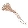 Jute Cord Tassel Pendant Decorations HJEW-JM02822-4