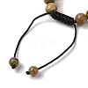 8mm Round Natural Picture Jasper Braided Bead Bracelets BJEW-C067-01B-28-4