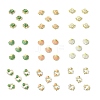 45Pcs 9 Styles Alloy Enamel Shell Shape Cabochons MRMJ-CJ0001-39-1