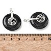 Natural Black Agate(Dyed & Heated) Pendants GG-CBAF4FB-02S-B01-3