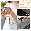 10Pcs 2 Colors Eco-Friendly Korean Waxed Polyester Cord Keychains KEYC-TA00034-8
