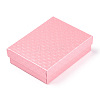Rhombus Textured Cardboard Jewelry Boxes CBOX-T006-01K-3