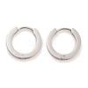 Tarnish Resistant Frosted 304 Stainless Steel Huggie Hoop Earrings for Women EJEW-C096-31C-P-3