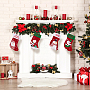 WADORN® 4Pcs 4 Style Cloth Christmas Stocking Hanging Decoration AJEW-WR0001-76-5