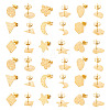 DICOSMETIC 18Pcs 9 Style 304 Stainless Steel Stud Earring Findings STAS-DC0012-81-1