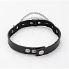 Punk Rock Style Cowhide Leather Choker Necklaces NJEW-D287-11-3