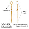 304 Stainless Steel Tassel Hoop Earrings LS-RB4112-1-1