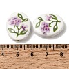 Hand Painted Oval Porcelain Beads PR-CBA03B0-01C-3