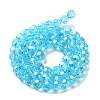 Electroplate Glass Bead Strands X-EGLA-R015-8mm-12-4