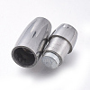 304 Stainless Steel Magnetic Clasps with Glue-in Ends STAS-D242-10P-2