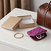 Rhombus Textured Velvet Jewelry Storage Zipper Pouches for Earrings Rings Bracelets Necklaces ABAG-WH0085-012F-4