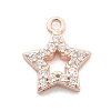925 Sterling Silver Micro Pave Clear Cubic Zirconia Charms LS-STER-A034-02C-RG-1