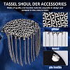 2Pcs Detachable Iron Tassel Epaulettes AJEW-FH0006-25P-5