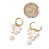 Rice Natural Pearl Hoop Earrings EJEW-JE06933-01-4