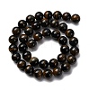 Dyed Natural Blue Tiger Iron Beads Strands G-G286-A02-10mm-3