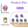 15Pcs Rack Plating Alloy European Beads FIND-YW0008-26-2