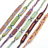 Adjustable Cotton Braided Cord Bracelets BJEW-A110-M-2