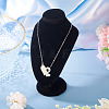 1Pc 302 Stainless Steel Heart Puzzle Pendant Cable Chain Lariat Y Necklaces for Women NJEW-TADJ0001-01P-6