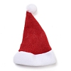 Christmas Hat Velvet Wine Bottle Cover AJEW-M012-01B-2