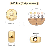 800Pcs 4 Colors CCB Plastic Beads CCB-AR0001-01-6