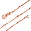 2mm Rack Plating Brass Satellite Chain Necklaces for Women Men MAK-L044-33RG-4