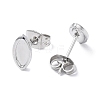 Non-Tarnish 304 Stainless Steel Stud Earring Finding X-EJEW-I285-02P-2