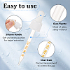8Pcs Glass & PP Plastic Dropper FIND-OC0003-71-4