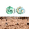 Baking Paint Electroplate Transparent Glass Beads EGLA-Q141-01B-A10-3