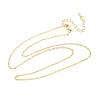 Brass Cable Chain Necklaces NJEW-K123-05G-2