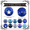 20Pcs 10 Styles Acrylic & Resin Beads Sets DIY-PA0001-02C-2