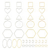  Jewelry 40Pcs 16 Style Alloy Linking Rings FIND-PJ0001-27-11