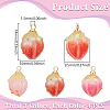 12Pcs 3 Colors Opaque Acrylic Charms MACR-UN0001-02-3