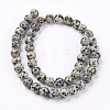 Natural Dalmatian Jasper Stone Bead Strands X-G-R193-14-8mm-2