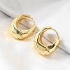 Brass Hoop Earrings EJEW-S249-04G-3