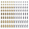 120Pcs Brass Rhinestone Spacer Beads RB-TA0001-36A-3