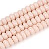 Opaque Spray Painted Glass Beads GLAA-ZX008-4mm-18H-1