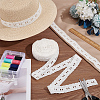 15 Yards Cotton Embroidery Flower Lace Ribbons SRIB-WH0011-178-5