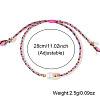 Natural Freshwater Pearl Bead Braided Bead Bracelets JH8725-1-3