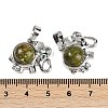 Natural Unakite Pendants G-I374-A-P16-3