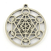 Tibetan Style Alloy Pendants X-TIBEP-R348-39AS-RS-1