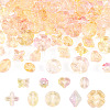 90Pcs 9 Styles Two Tone Transparent Acrylic Beads MACR-TA0002-11-1